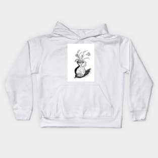 Black and white jar Kids Hoodie